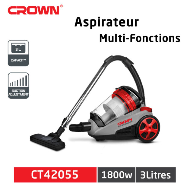 مكنسة كهربائية Aspirateur Electrique 3L CROWN CT42055