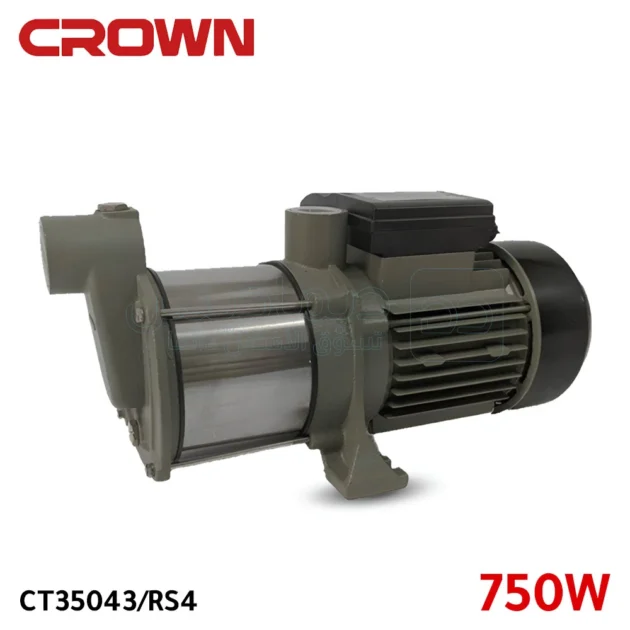 Surpresseur d'eau silencieux 750W CROWN CT35043/RS4 – 3 turbines, 45m