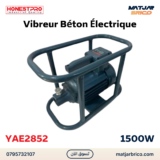 Vibreur Béton Électrique 1500W HONESTPRO | YAE2852