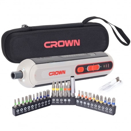 Tournevis électrique sans fil 3,6V 2Ah CROWN | CT22053 TB