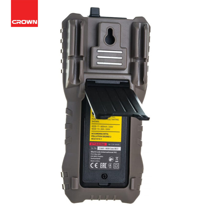 ⁦Multimètre digital 20A 1000V LCD CROWN | CT44052⁩ - الصورة ⁦3⁩