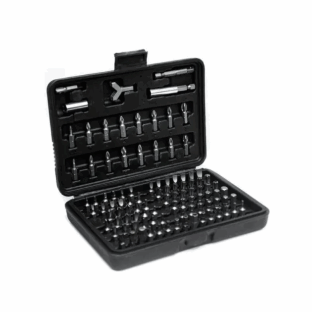 Jeu d'embouts 100 pièces avec valise CROWN | CTSBP0105