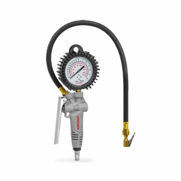 Pistolet de gonflage digital mano-gonfleur d'air 170psi 11.7bar 750mm CROWN | CT38150