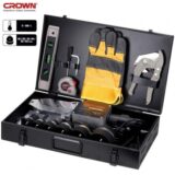 ⁦Soudeuse de tubes PPR 20-63mm 2000W 0-300°C avec coffret métallique et outillage a main CROWN | CT19029 MC⁩ - الصورة ⁦4⁩